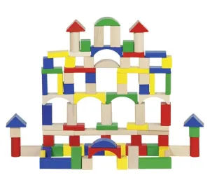 Jeu De Construction - 100 Cubes En Bois