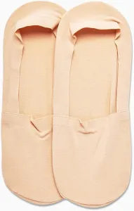 Calvin Klein 2 Pack No Show Cotton Blend Beige Socks
