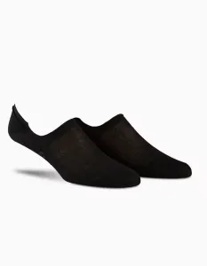 Calvin Klein 2 Pack Cotton No Show Liner Black Socks