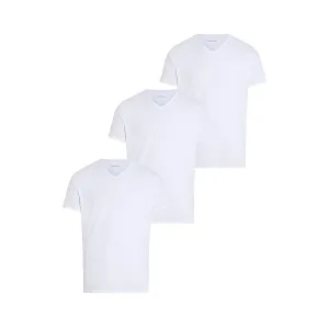 Calvin Klein 3Pack Cotton Stretch V Neck T-Shirt White