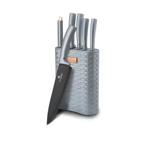 Berlinger Haus 7 pcs knife set with stand, Moonligt Collection