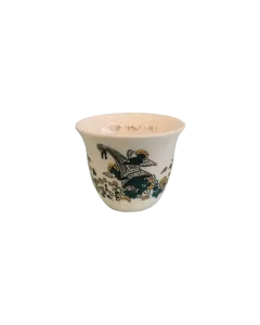 CORNUCOPIA Green Shaffeh Cup Set of 4