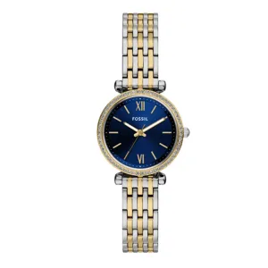 Fossil Carlie Three-Hand Two-Tone Stainless Steel Watch ES5438
