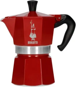 Bialetti 0009223 Deco Glamor Red Moka Express 3 Cups