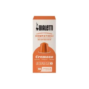 Bialetti 96080434 Nespresso Compatible Aluminum Cremoso Capsules