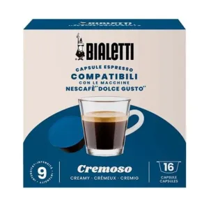 Bialetti 96080442 16 PCS Dolce Gusto Compatible Cream Capsules