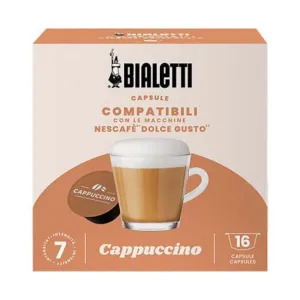 Bialetti 96080444 16 PCS Dolce Gusto Compatible Cappuccino Capsules
