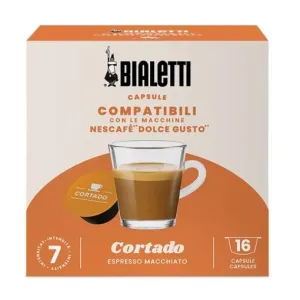 Bialetti 96080445 16 PCS Dolce Gusto Compatible Cortado Macchiato Capsules