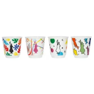 Bialetti Y0TZ109 Espresso 4 Pcs Porcelain Cup