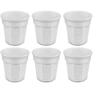 Bialetti Y0TZ502 Espresso Cups Set of 6 (0.6L, White Color)