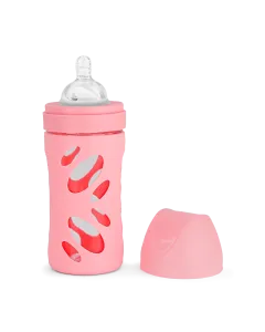 Twistshake Anti-Colic Glass Bottle 260ml Pastel Pink