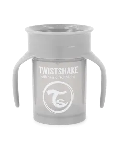 Twistshake 360 Cup 6+m Pastel Grey