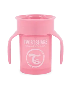 Twistshake 360 Cup 6+m Pastel Pink
