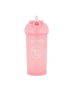 Twistshake Straw Cup 360ml 6+m Pastel Pink