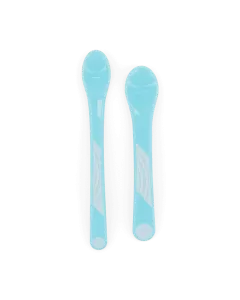 Twistshake 2x Feeding Spoon Set 6+m Pastel Light Blue
