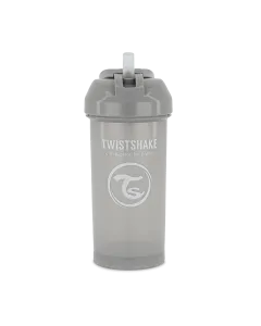 Twistshake Straw Cup 360ml 12+m Pastel Grey