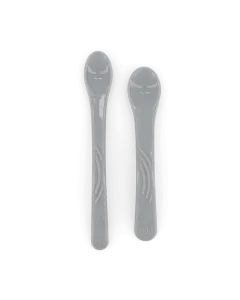 Twistshake 2x Feeding Spoon Set 6+m Pastel Grey