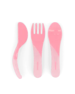 Twistshake Learn Cutlery 6+m Pastel Light Pink