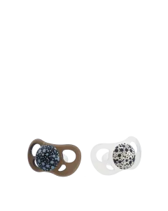 Twistshake 2x Pacifier Black White 6+m