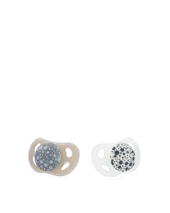 Twistshake 2x Pacifier 0-6m Pastel Grey White