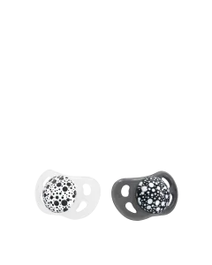 Twistshake 2x Pacifier Black White 0-6m