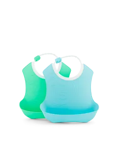 Twistshake Bib 4+m Pastel Blue Green