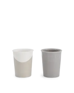 Twistshake 2x Cup 170ml 6+m Pastel Grey White