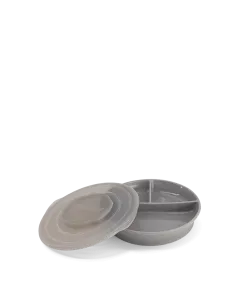 Twistshake Divided Plate 6+m Pastel Grey