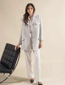 Women Coat Single Breasted 3B, 1V