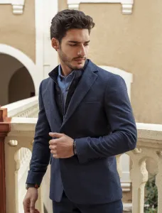 Wool Blazer With Detachable Vest