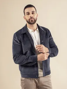 Cotton Brushed Bomber Jacket