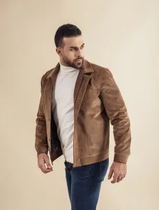 Cotton Brushed Bomber Jacket