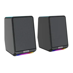 Lenovo (36005639) TS38 Desktop Gaming Speaker 52mm, AUX - RGB - Black