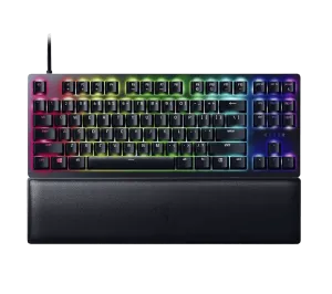 Razer (RZ03-03940300-R3M1) Huntsman V2 Tenkeyless Optical Gaming Mechanical Keyboard - RGB - Black