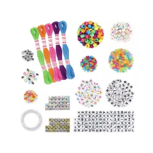 Crazart Shimmer & Sparkle ABC Fashion Bead Bracelets (800 Beads)