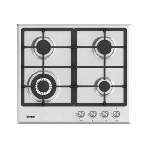 Simfer H6.405.VGRIM 60 cm Built-in Gas Hob Stainless Steel