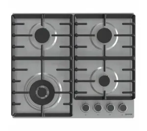 GORENJE Hob 60 cm 4 Gas Burners Cast Iron Safety Inox