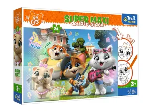 Trefl Puzzle - Super Maxi Joyful Cats