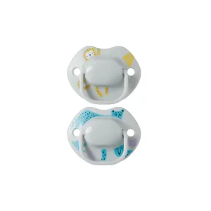 2 Style Soothers 0-6M