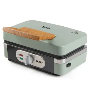 Domo Snack Maker 3 In 1: Croque-Waffle-Grill Sage Green