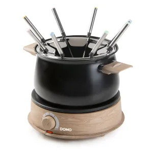 Domo Fondue - 8P - Wood Look/Black - 1500 W
