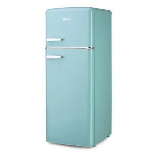 Domo Retro Fridge-Freezer - D - 206 L - Blue