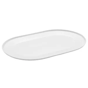 Oval Dish Aida Enso White 35*22cm