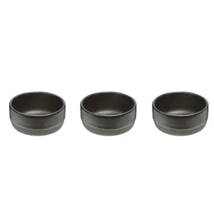 Set of 3 Bowl Aida Raw Metallic Brown 9.5*4.5