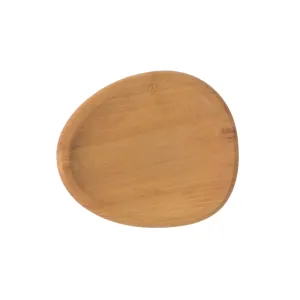 Party Plate Aida Raw Teak Wood 15467