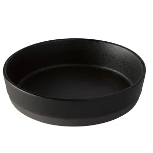 Soup Plate Aida Raw Titanium Black 19.4*4.5cm