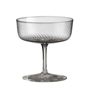 Champagne Glass Aida RAW Unique Smoke Swirl 14576