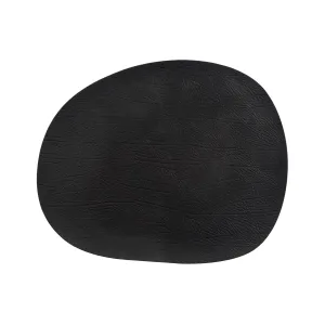 Buffalo Placemat Aida Raw Leather Black 15495