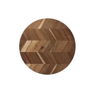 Wooden Board Round Aida Herringbone 89548