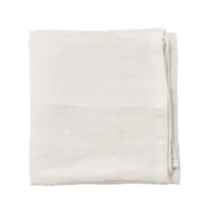 Set of 4 Napkins Aida Raw Linen Modern White 15680